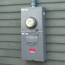 Electrical utility meter/disconnect combo