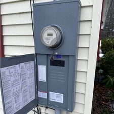 Outdoor home electrical utility service panel