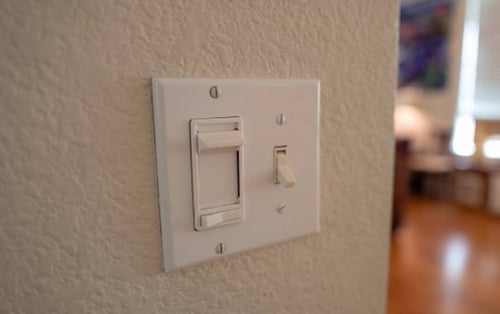 home electrical lighting toggle switch and dimmer