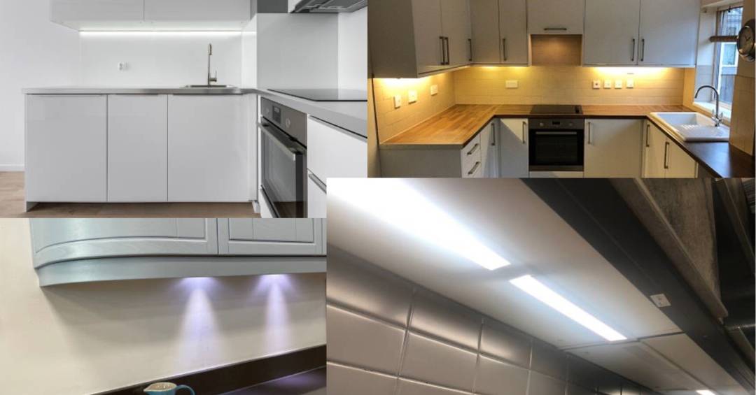 Home electrical under cabinet lighting examples